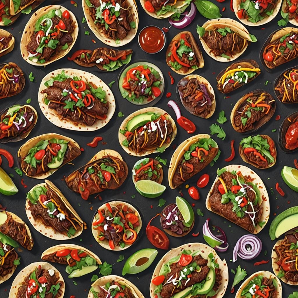 Biker Taco with Fiery Lightning