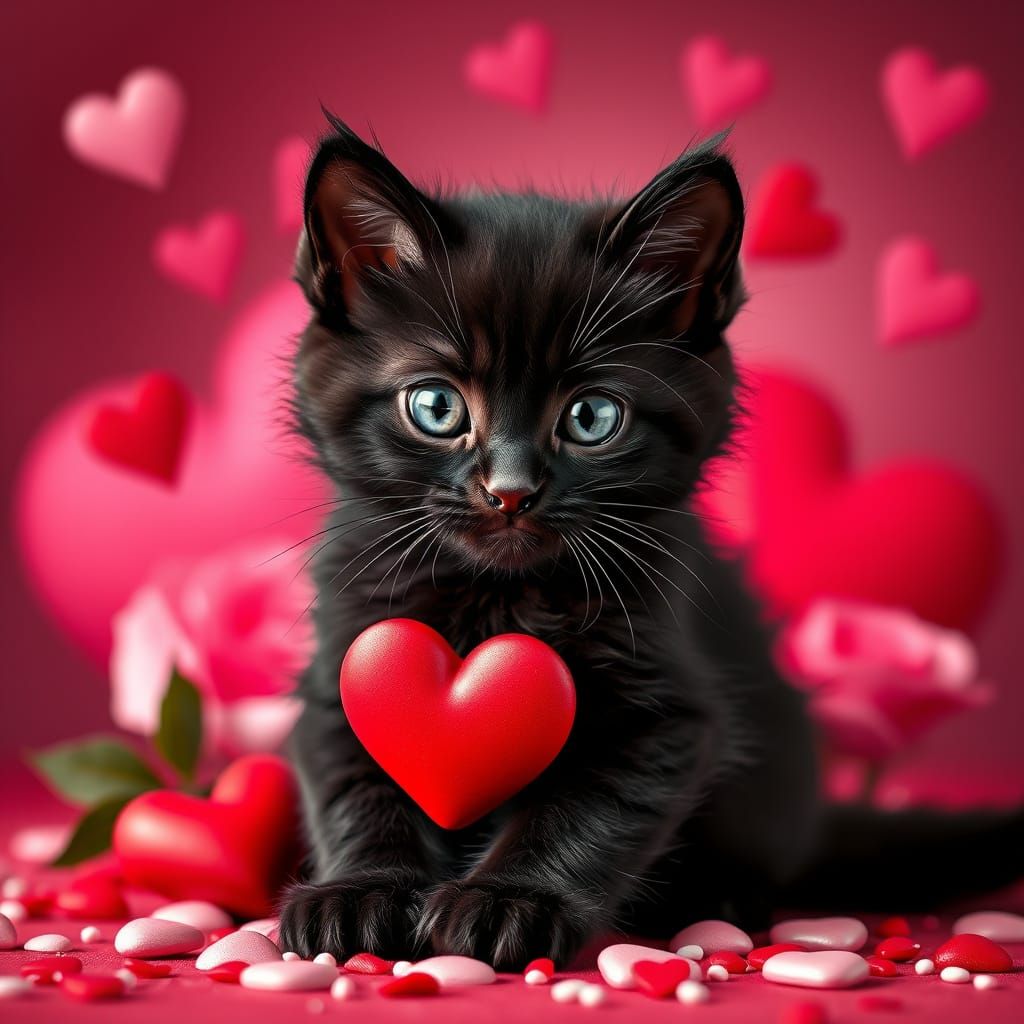 Happy Valentine's Day from the cat
