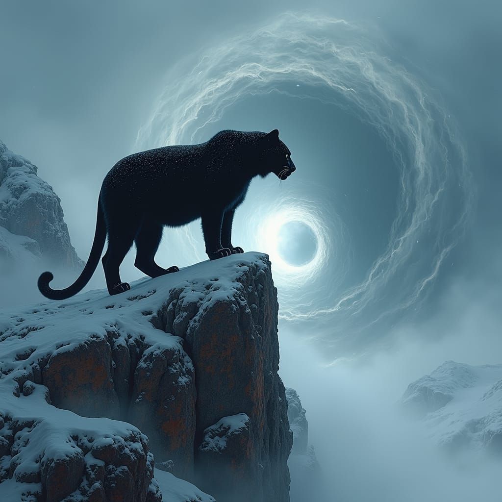 Black Panther in Snowstorm: A Gothic Fantasy