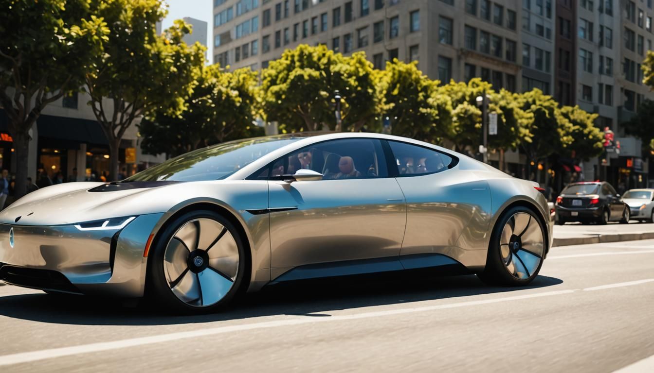 Apple Electric Car Concept Art in San Francisco