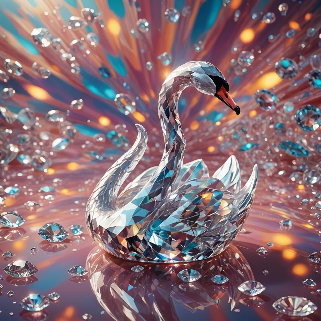 Diamond Swan Concept Art in Ultra Detail