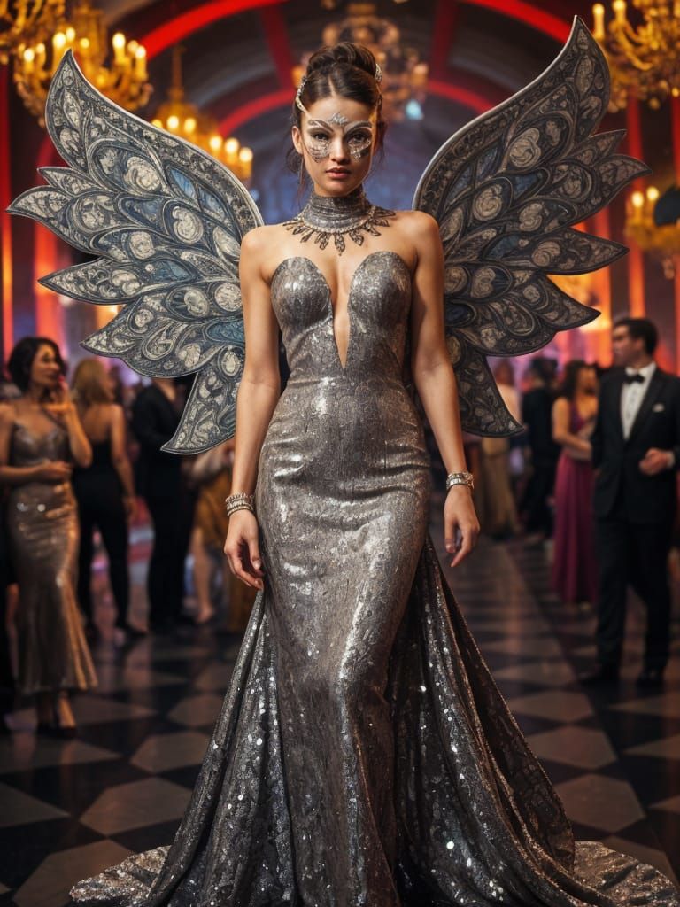 A sequins dress