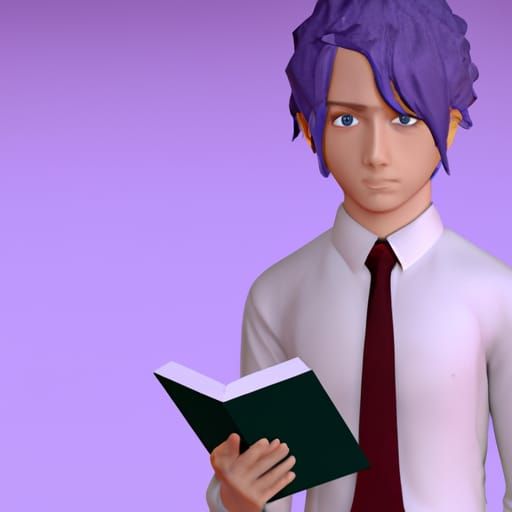 Stern Anime Teacher in Studio Ghibli Style