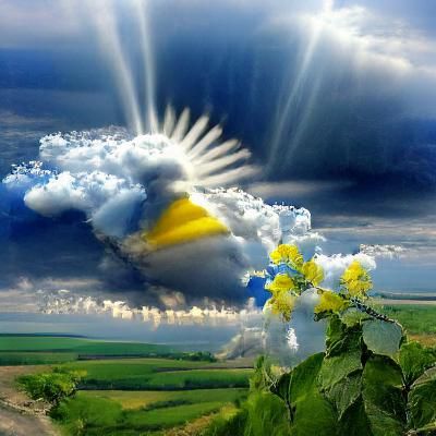 Heavenly Sunshine Over Ukraine