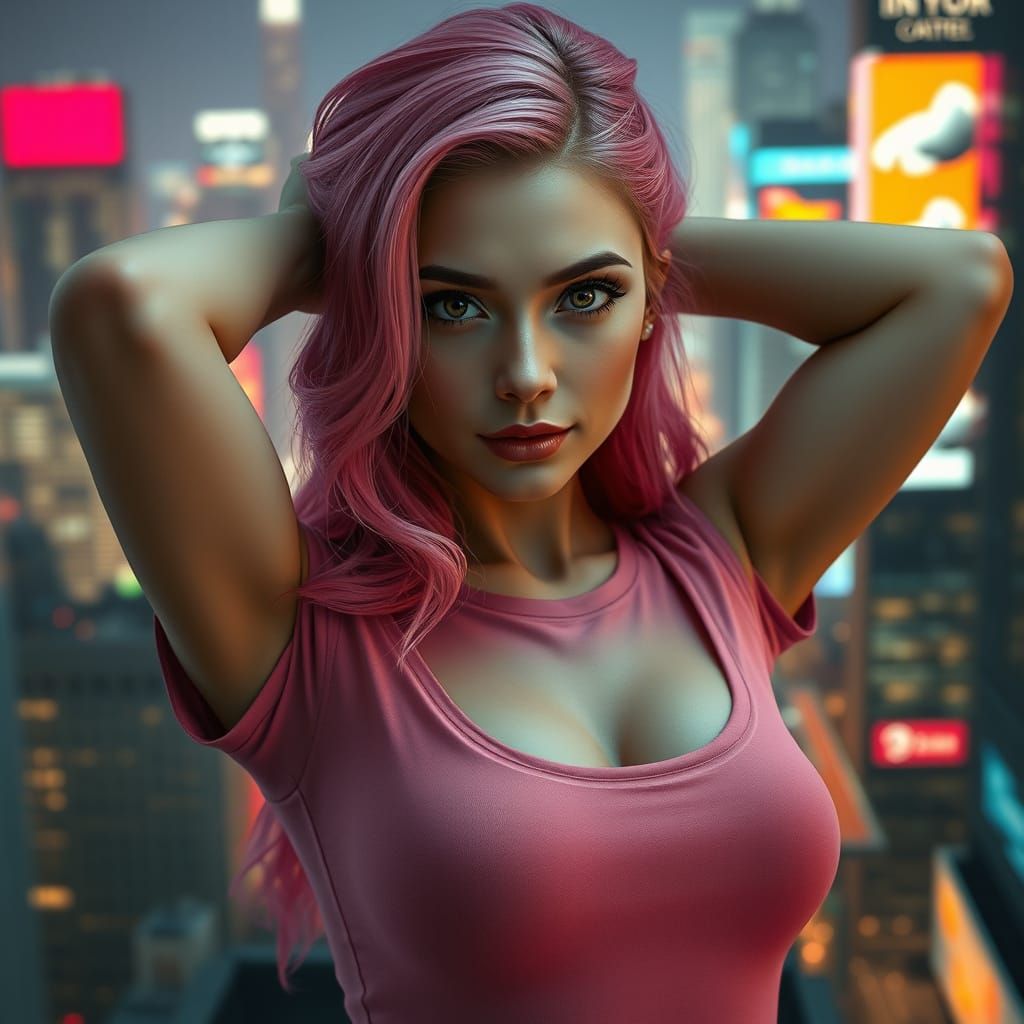 Cyberpunk Goddess in Cozy New York Haven