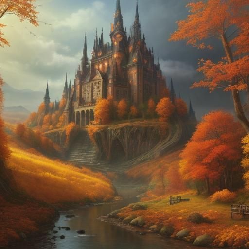 Enchanting Autumnal Fantasy Landscape