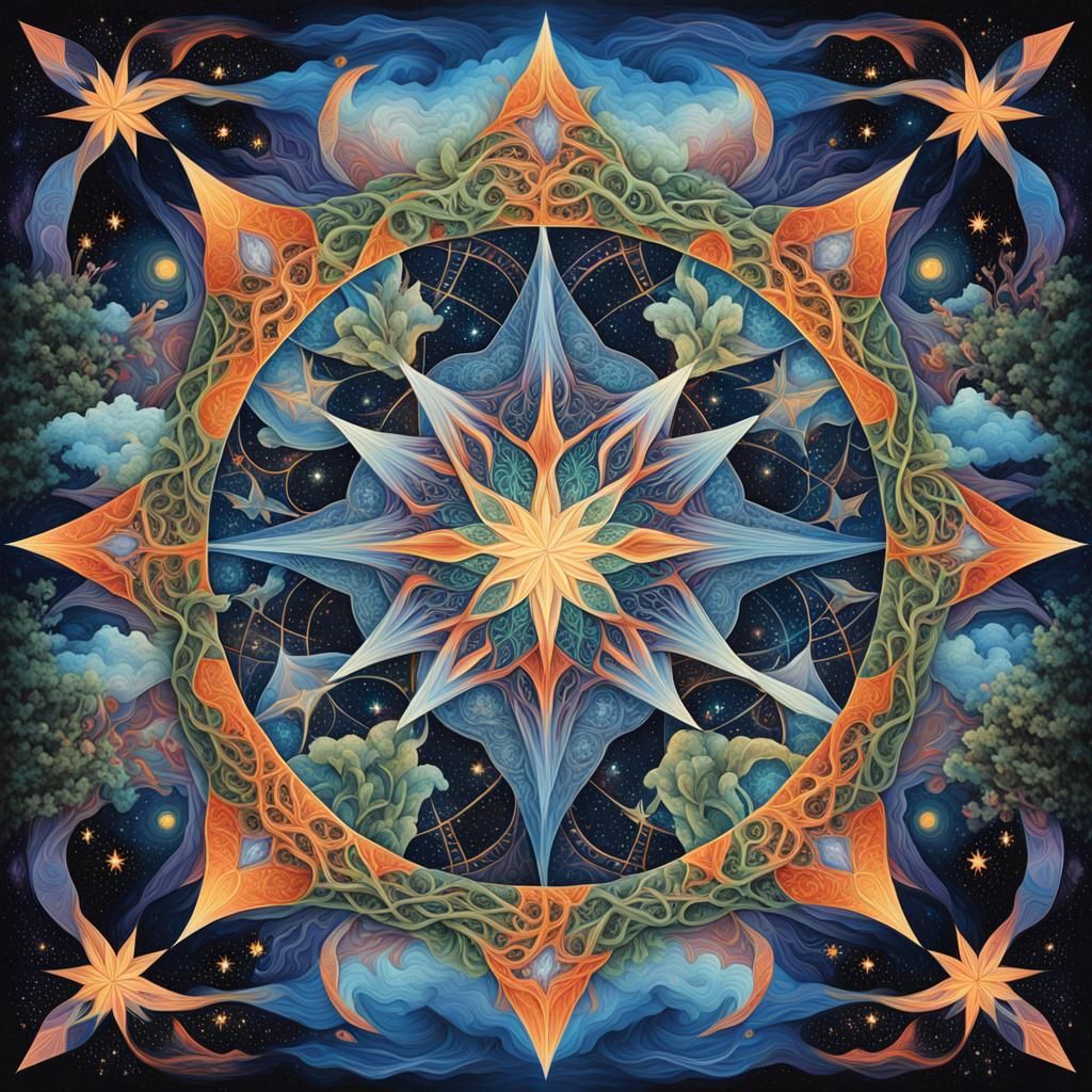 Intertwined Stars Reveal Dreamlike Mindscapes