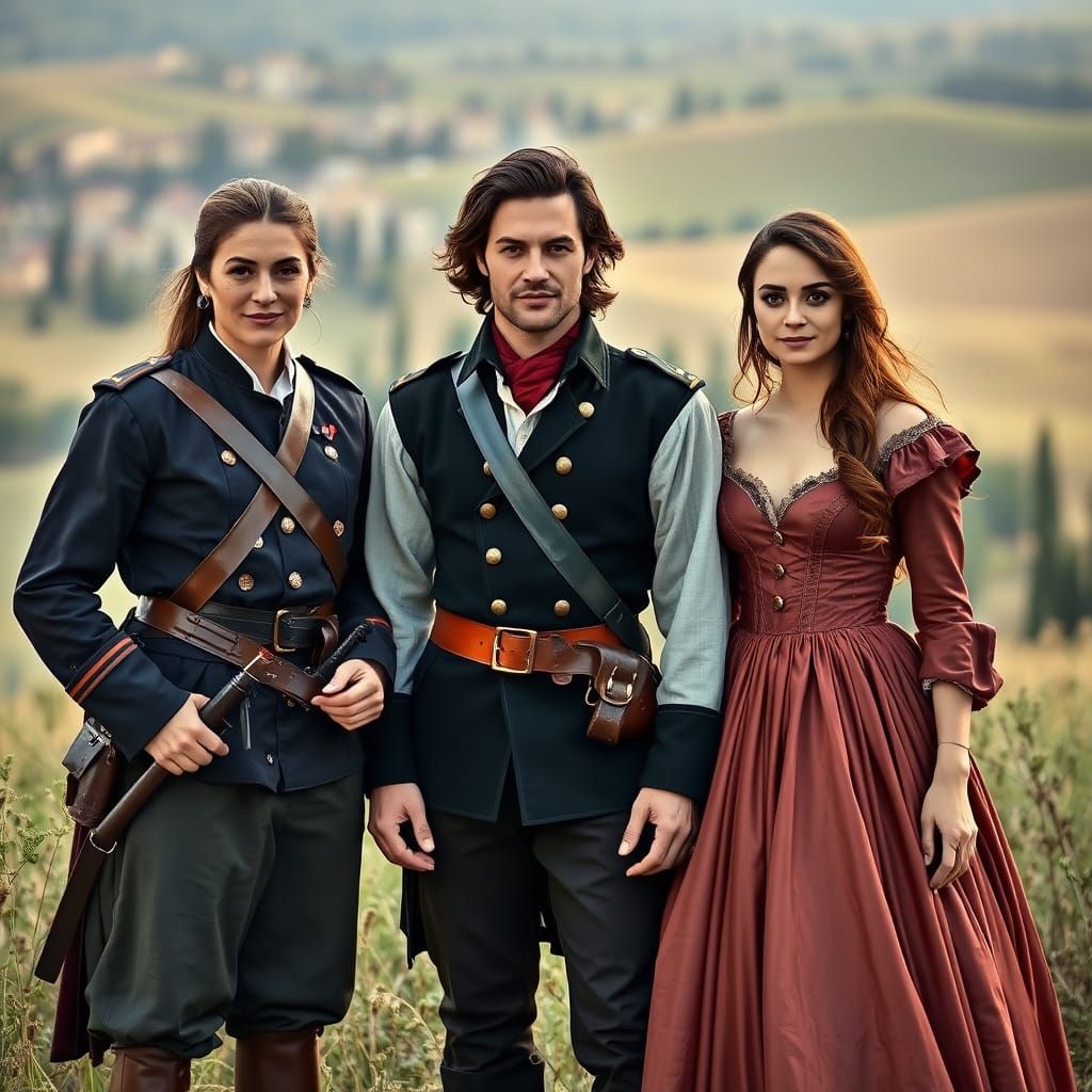 Three Musketeers in Tuscany: A Family Reimagined