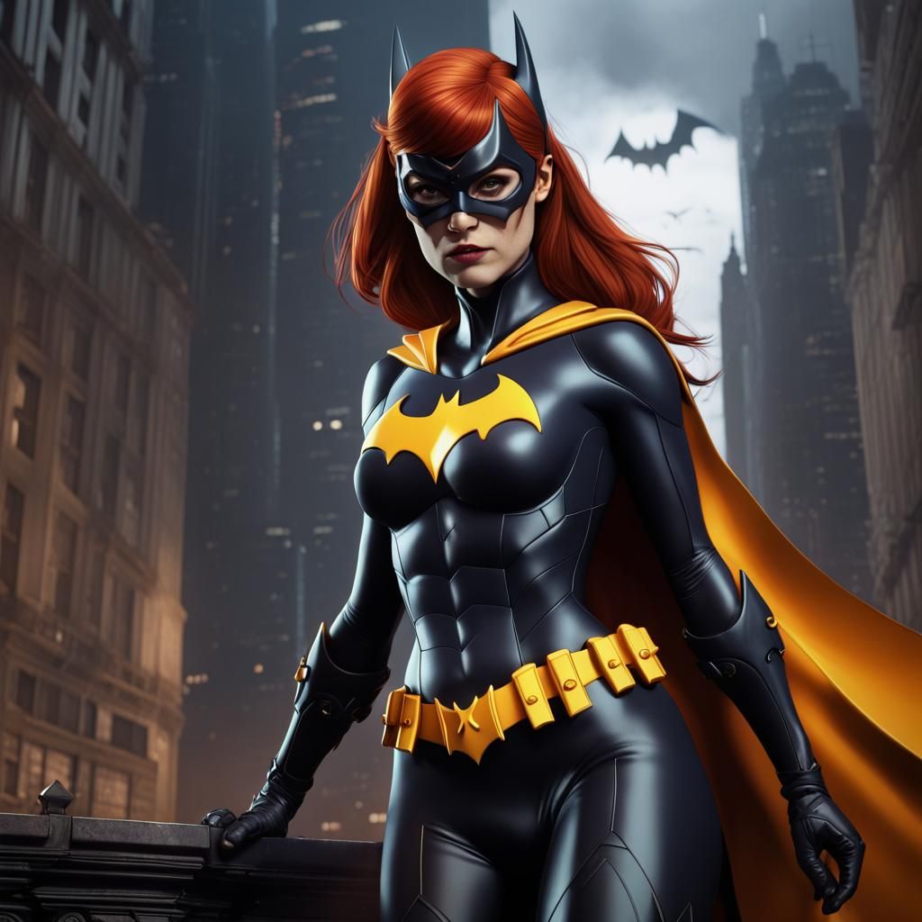 Batgirl Barbara Gordon, Detailed Fantasy Concept Art