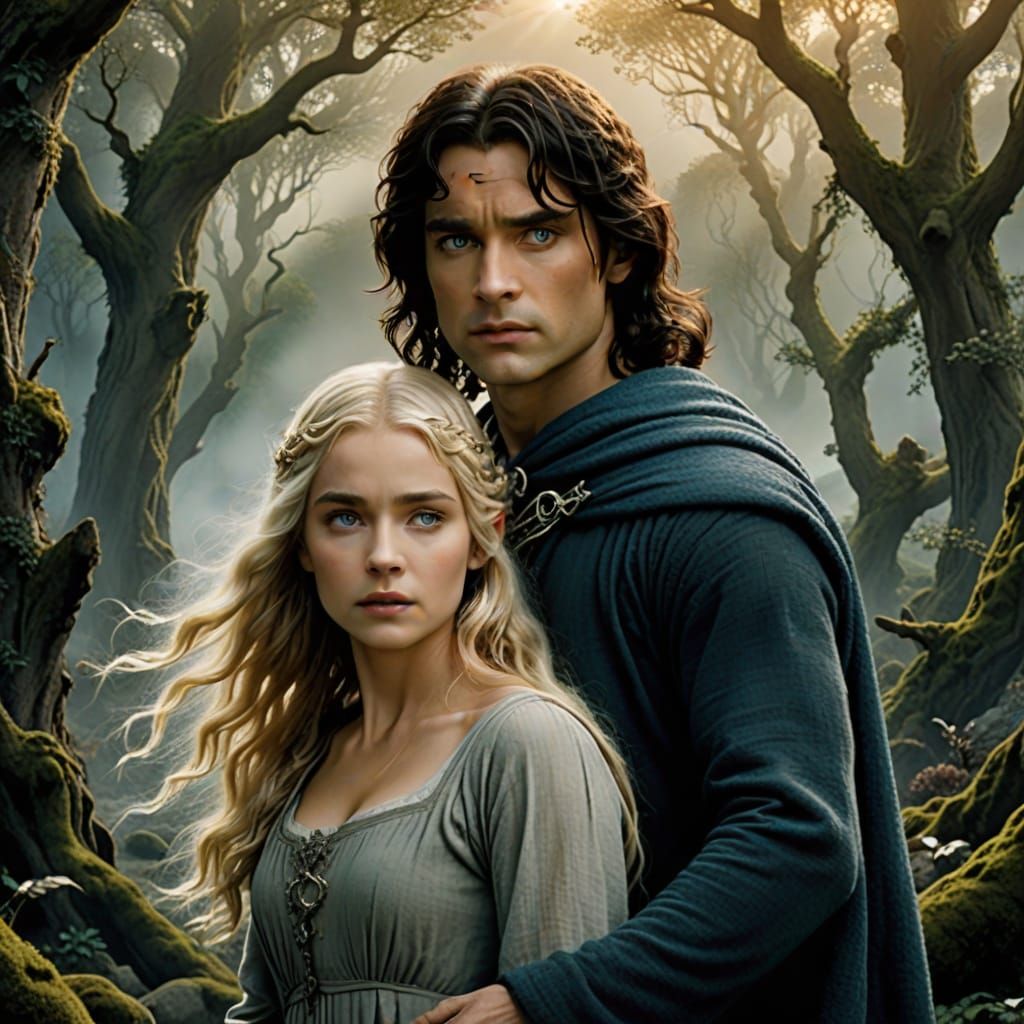 Pretend movie poster in the style of lord of the rings, a ro...