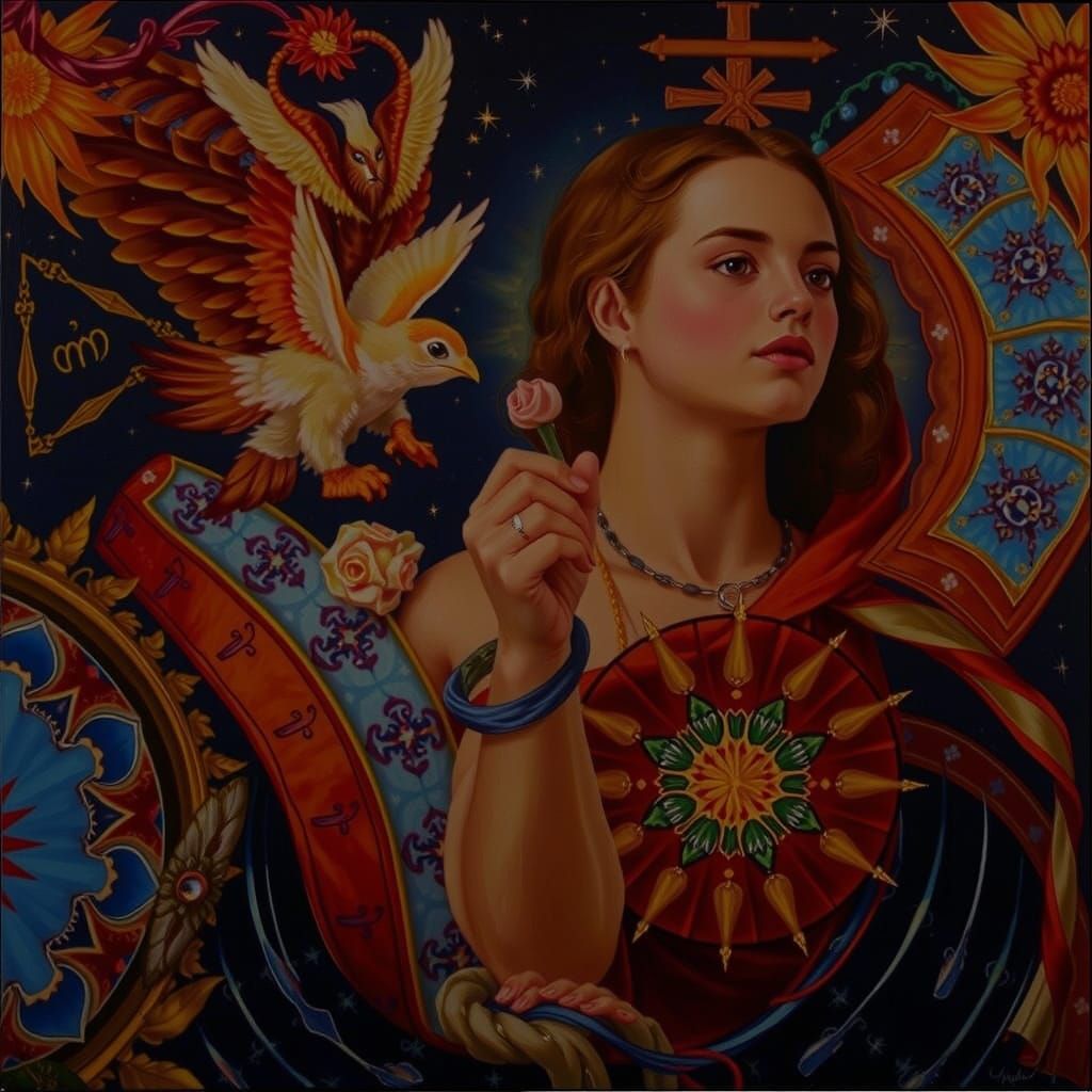 Masterpiece Painting of Beauty and Truth