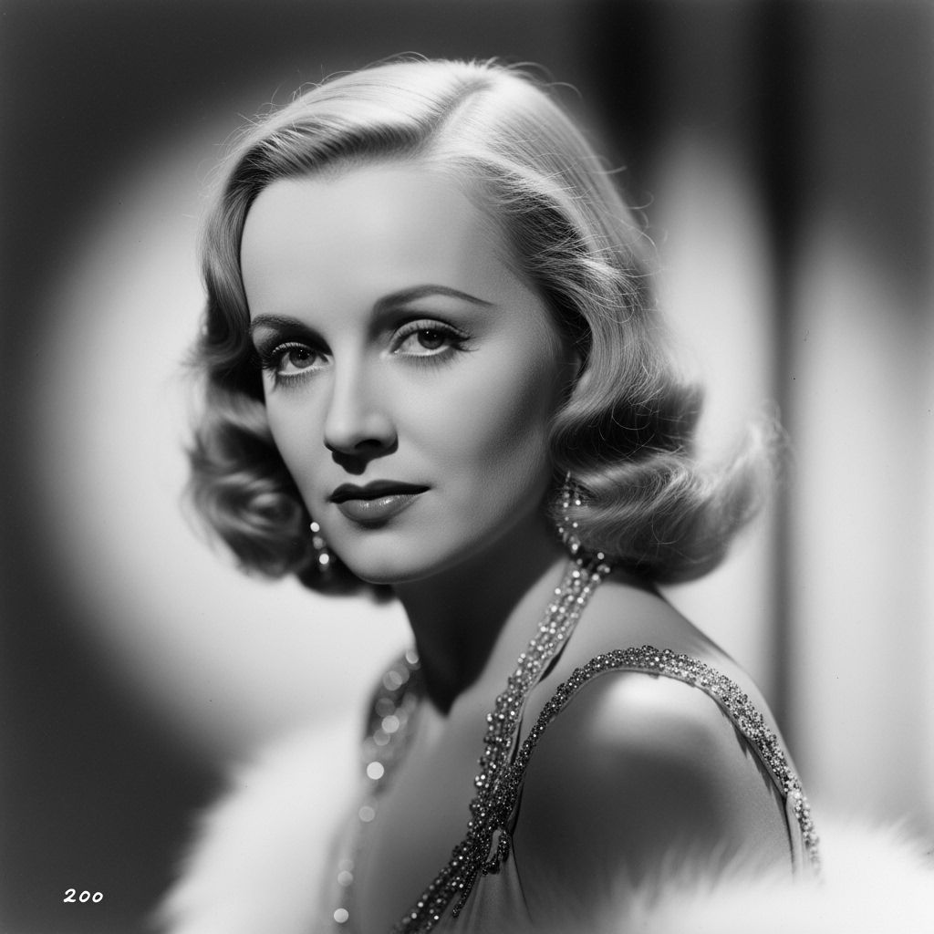 Glamorous Carole Lombard Hollywood Portrait