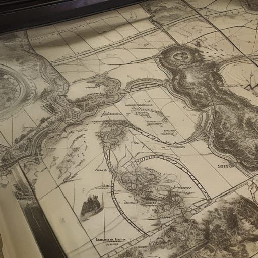 Treasure Map in Museum: Digital Matte Painting