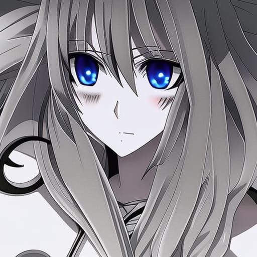 Detailed Cel-Shaded Anime Character in Manga Style