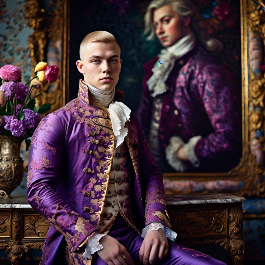 Handsome 18th century gentleman