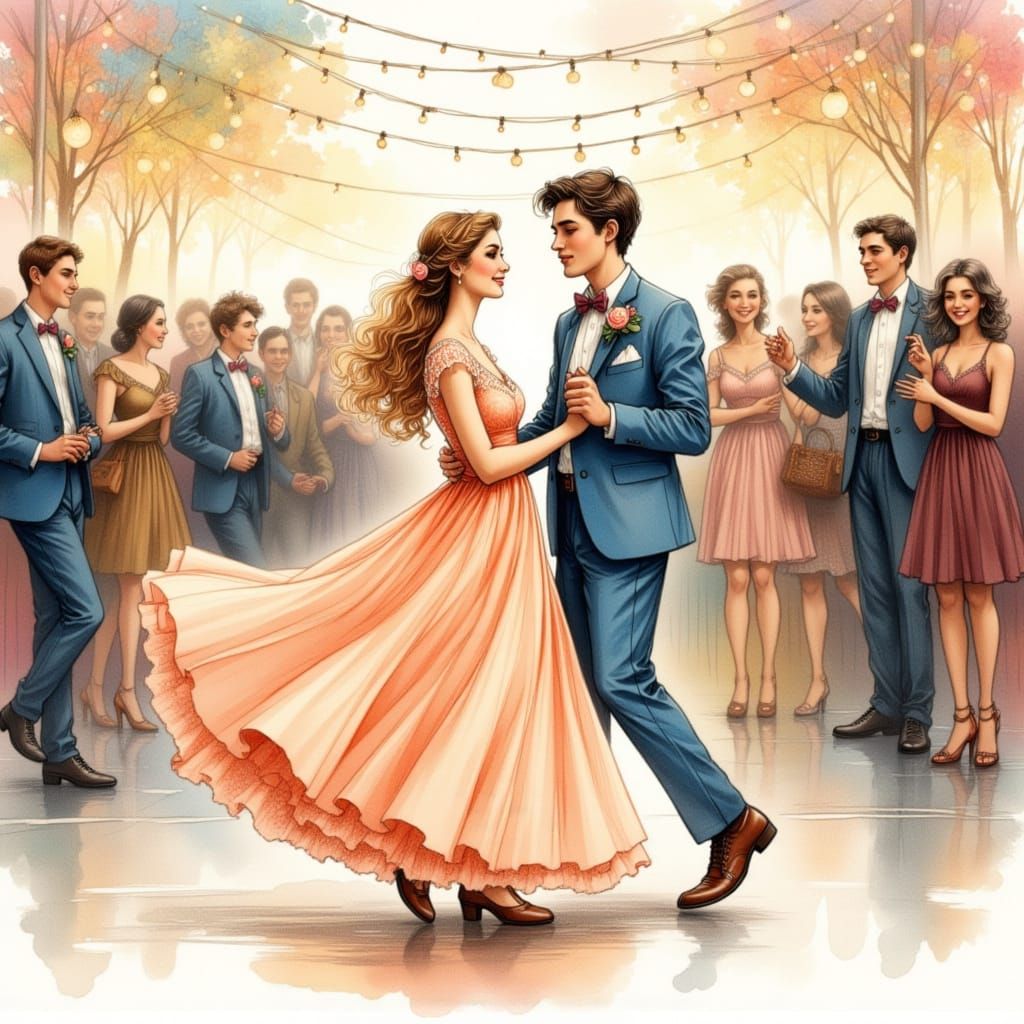 Whimsical Homecoming Dance in Pastel Hues