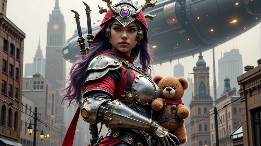 Steampunk Heroine in Brooklyn Storm