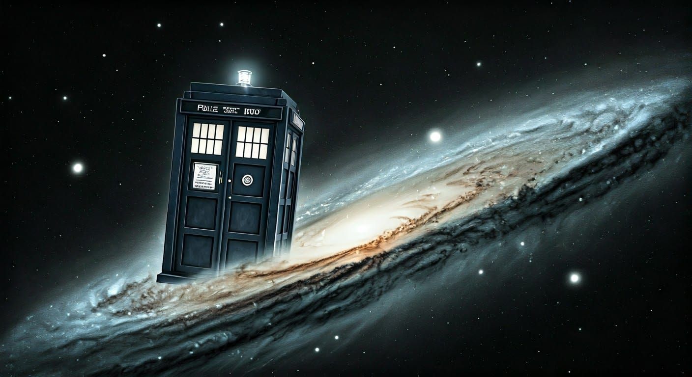 Time Lord Vessel Emerges from Stellar Cosmos