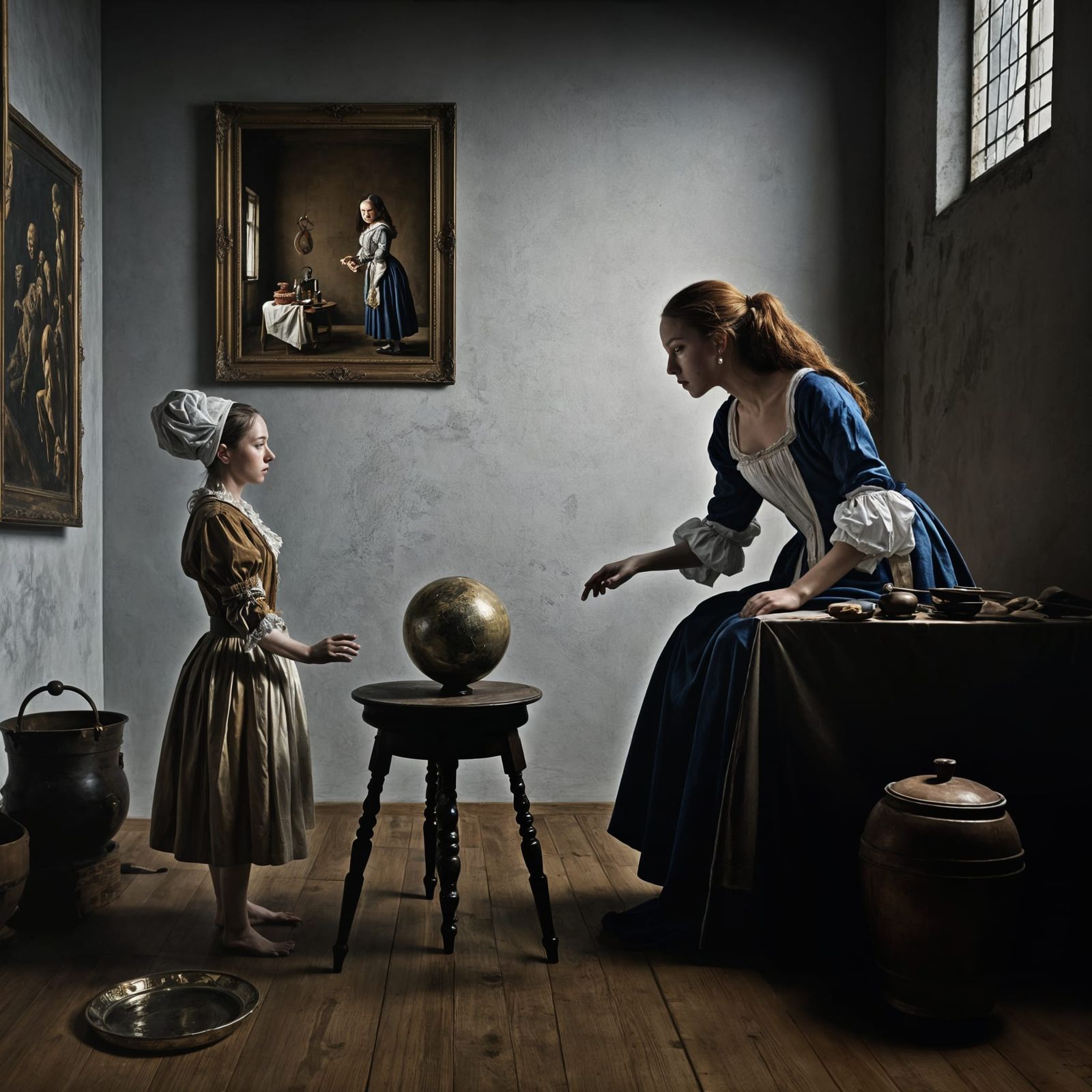 Abstract 17th Century Life as Matte Painting