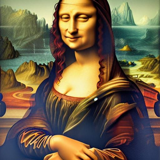 Mona Lisa Portrait in Artstation Style