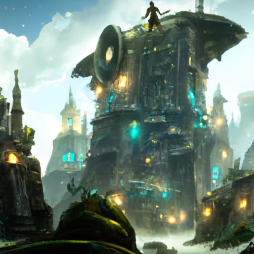 Fantastical Matte Painting in Deep Color