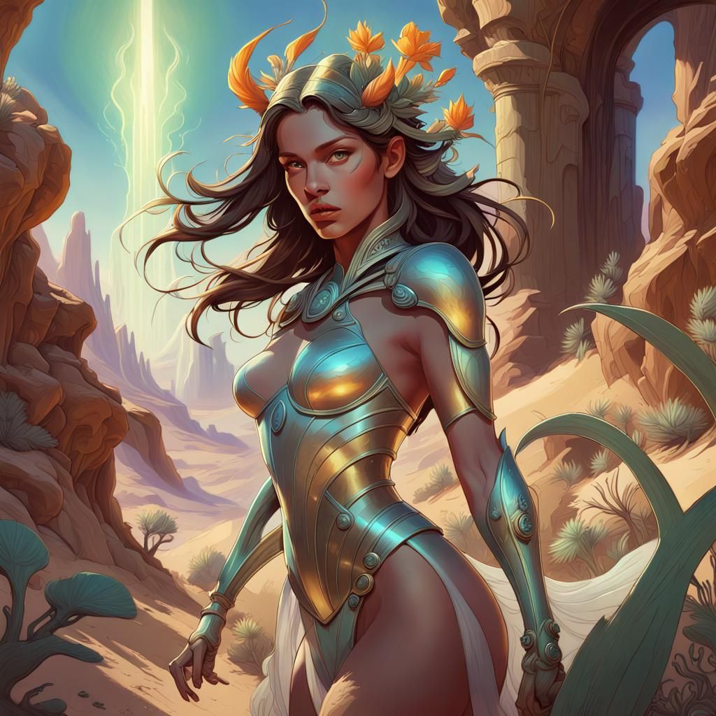 Desert flora and fauna thriving