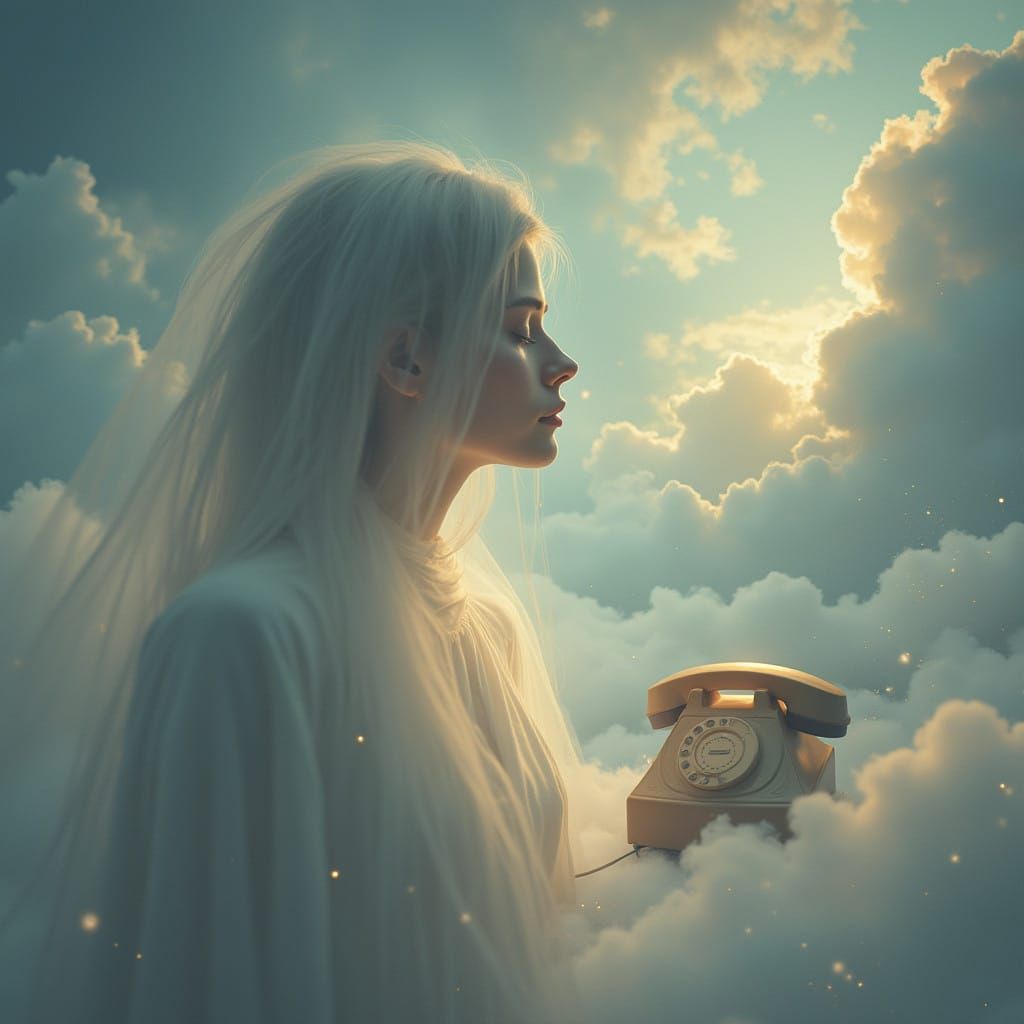 Serene Spirituality in Ethereal Light