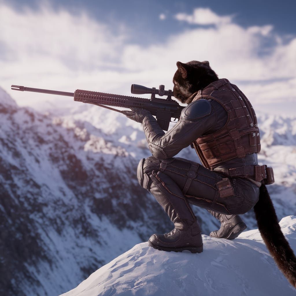 Snow Leopard Sniper from Tail of a Soldier book series