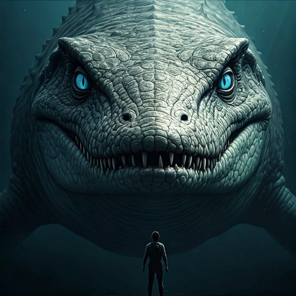 Monstrous Mosasaur Emerges from Primordial Depths in Hyperre...