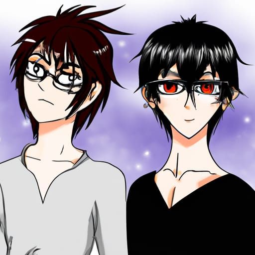 Gay Anime Men: Emo and Fluffy Hair Styles