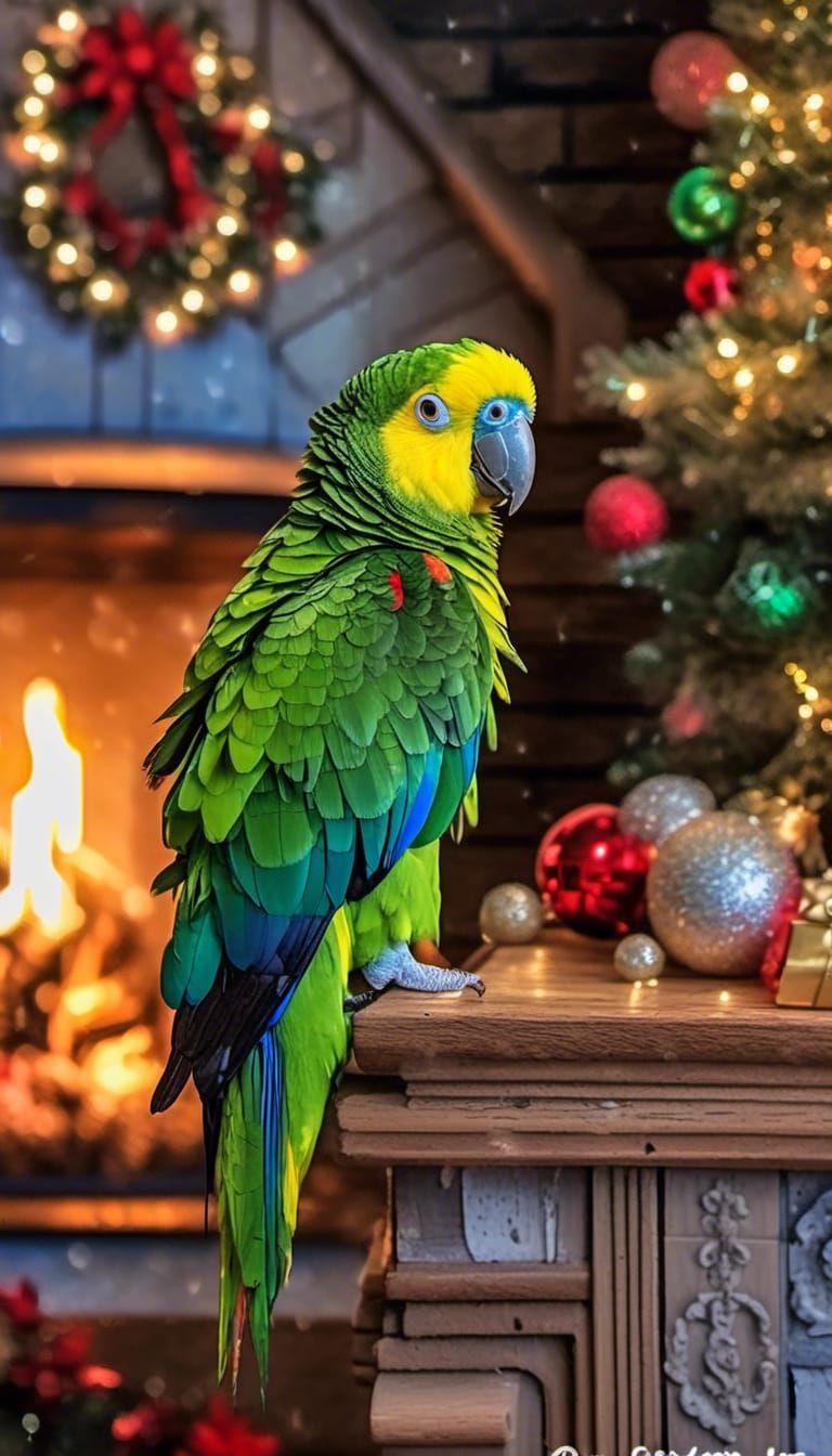 cute and adorable female blue-fronted Amazon Parrot