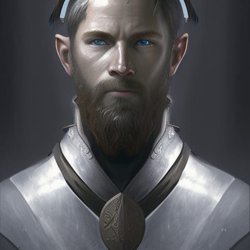 Viking Warrior Portrait in Hyperdetailed Digital Art