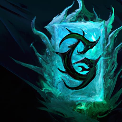 Scary YouTube Channel Logo in Dark Fantasy Style