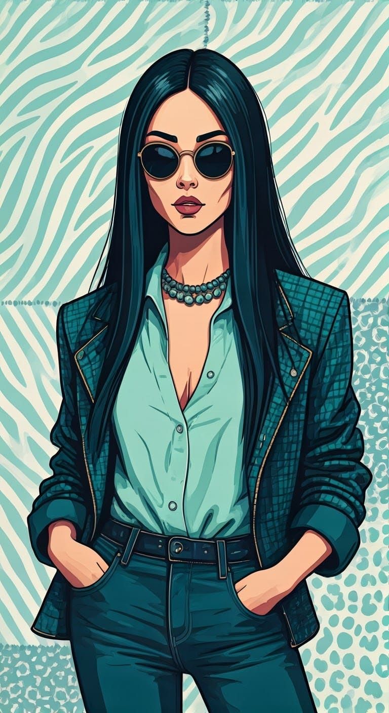 Surreal Fantasy Fashionista in Pastel Wonderland