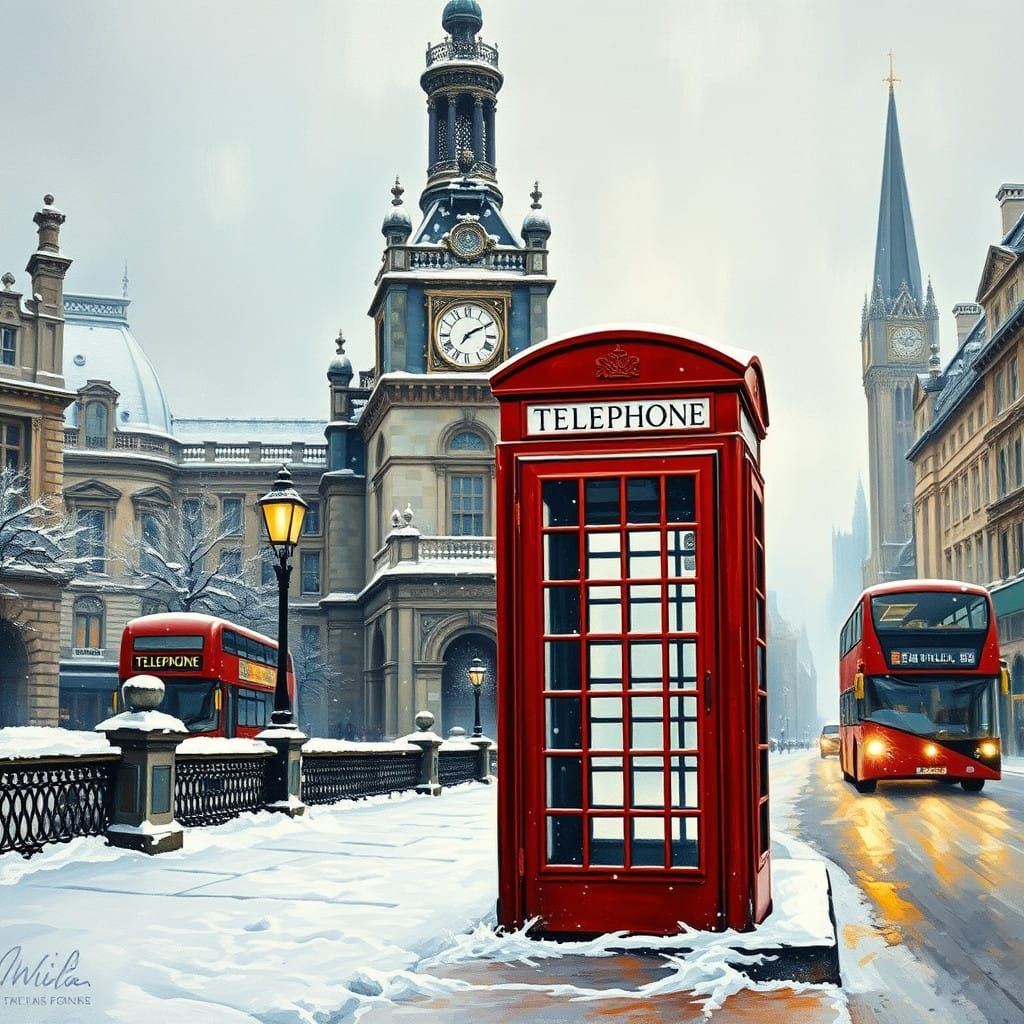 Winter Wonderland in a Classic English City