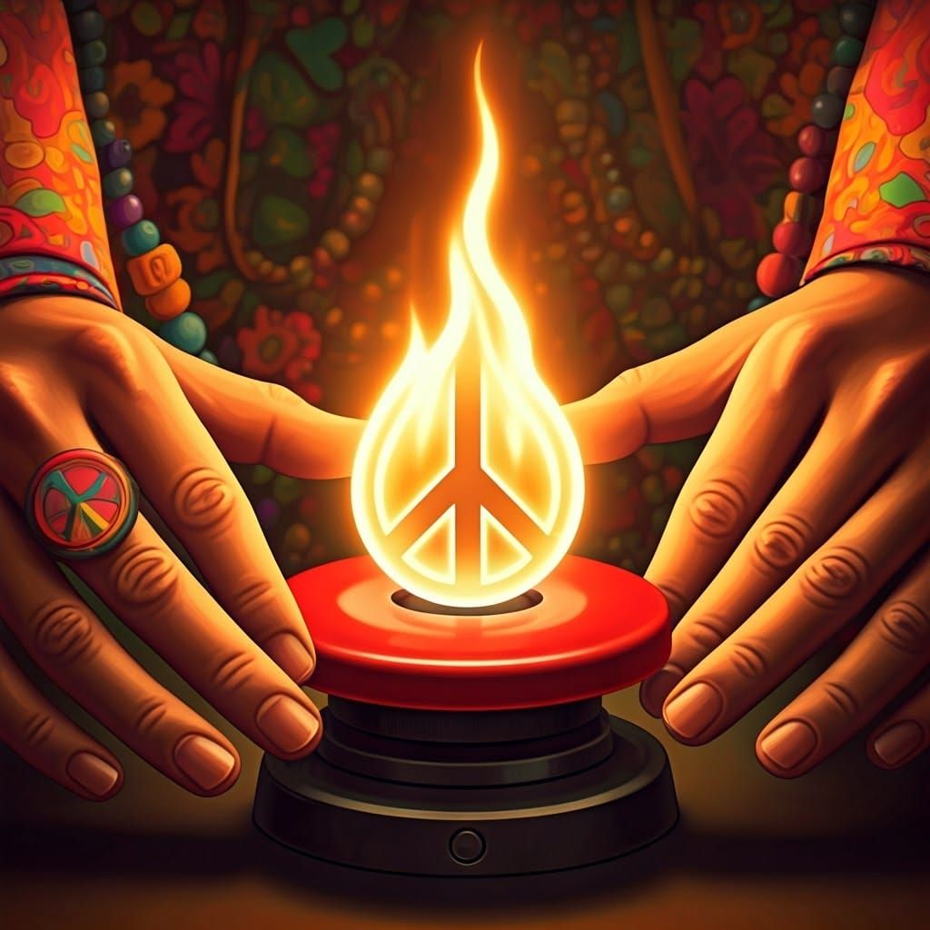 Peaceful Hands Radiate Love and Harmony