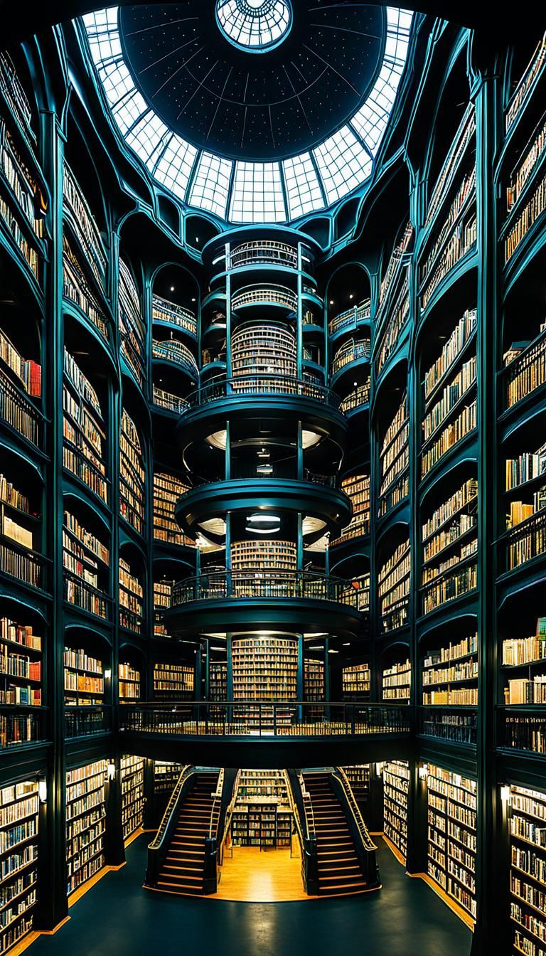 Spacecore Decopunk Arcology Library