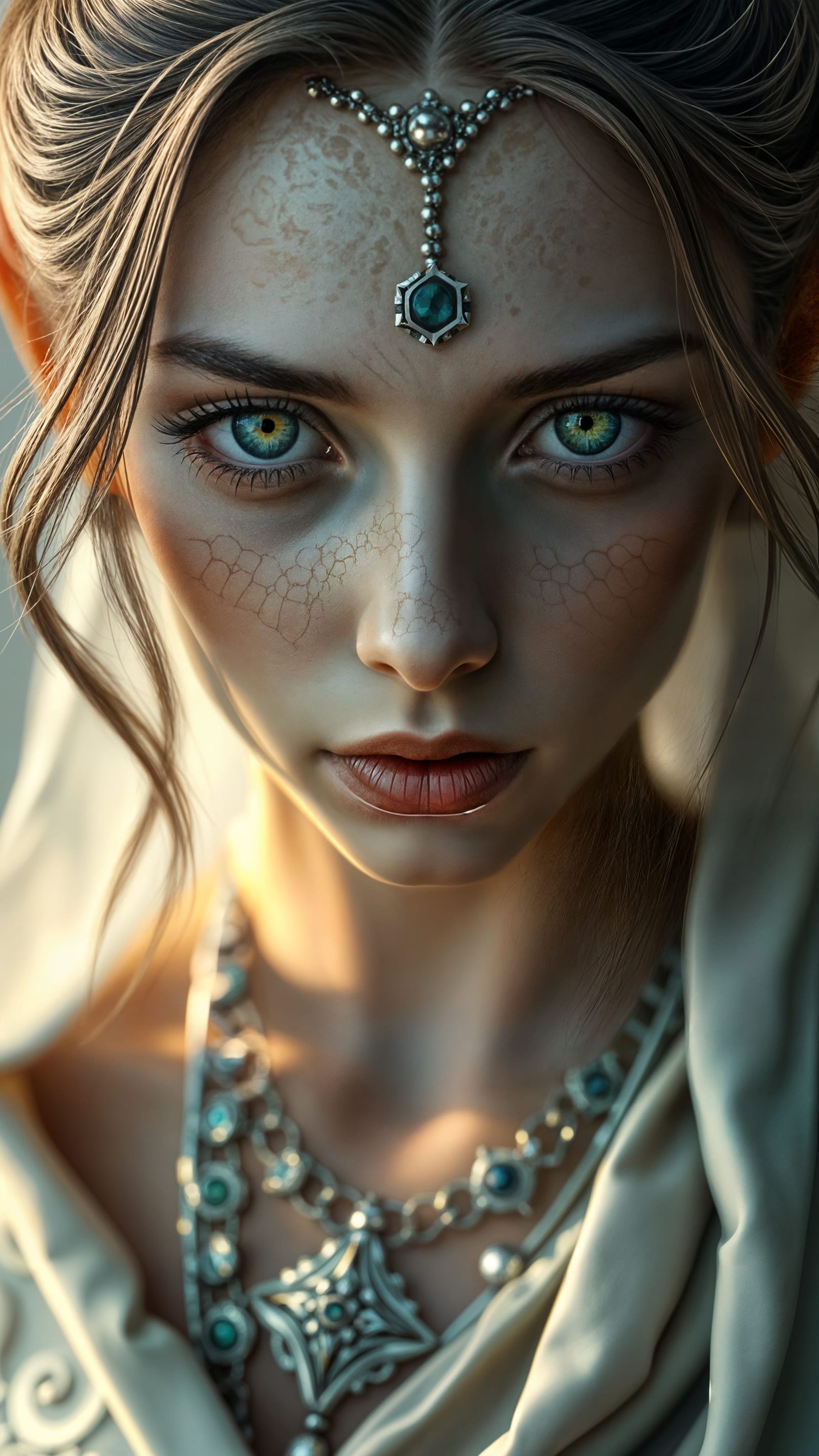 Elvish Woman Headshot with Flat Lighting