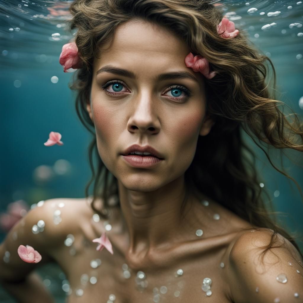 Mermaid and Human: A Forbidden Love Portrait