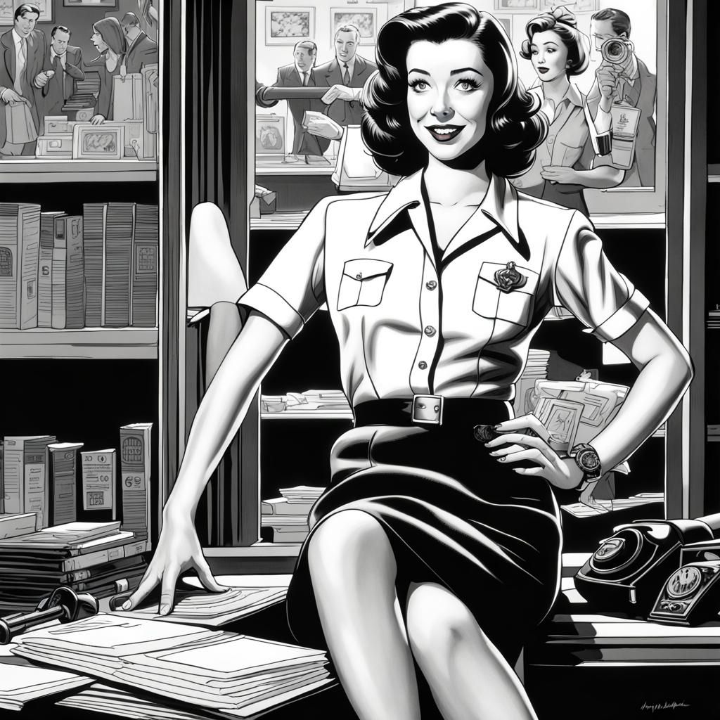 Alyson Hannigan as 1940s Screwball Comedy Star