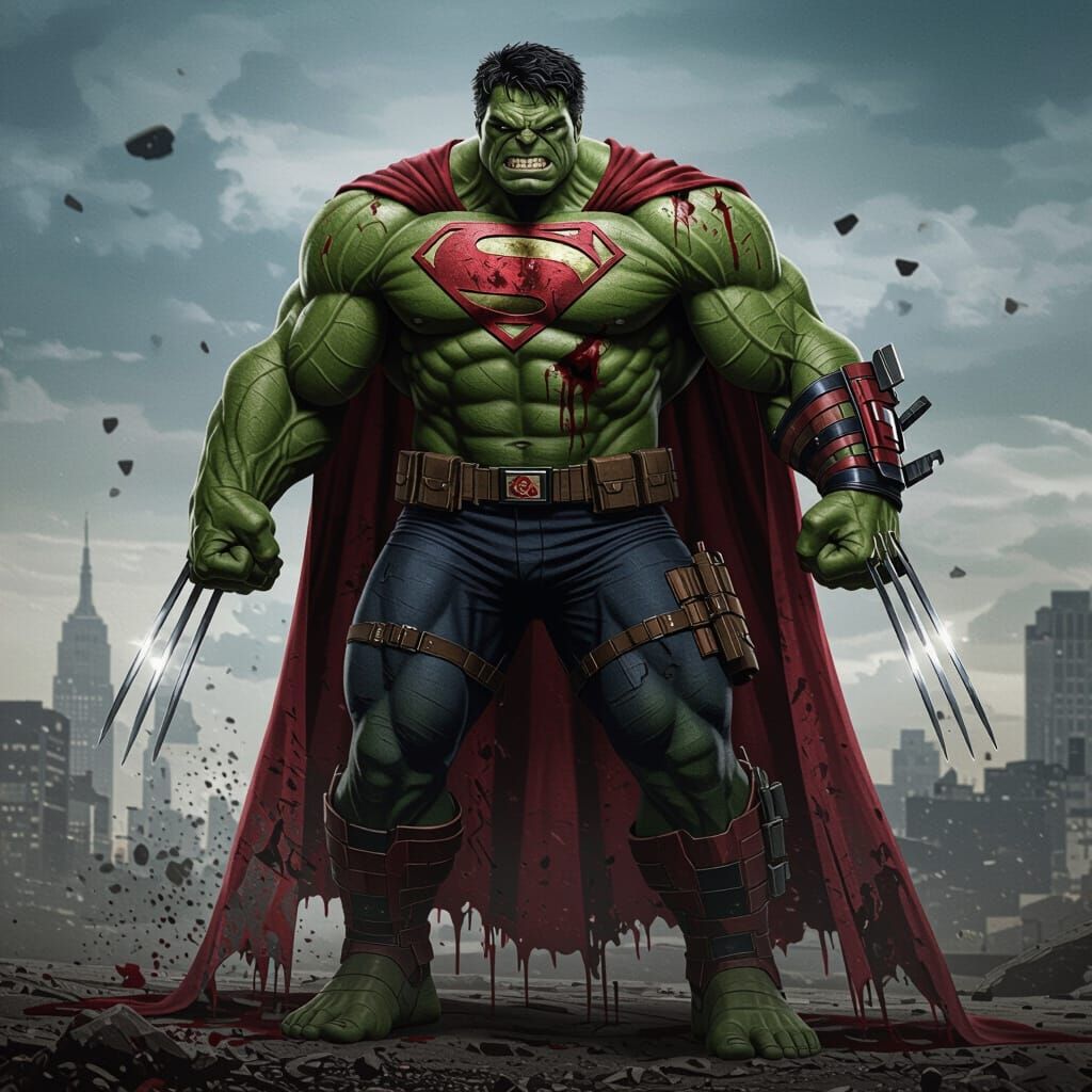 Sovereign Super Hulk: A Muscular Vigilante Mashup