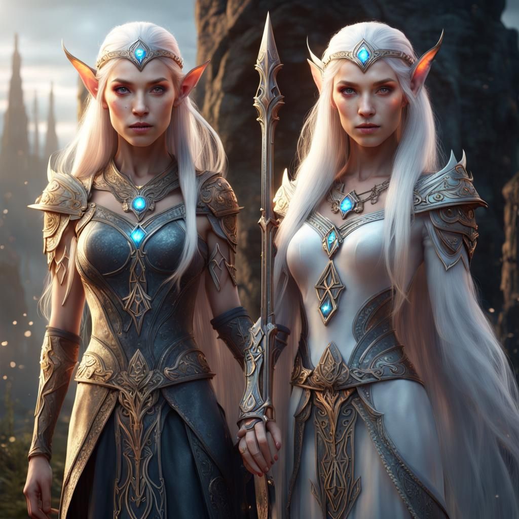 Elven Princesses: Good and Evil Magic Battery