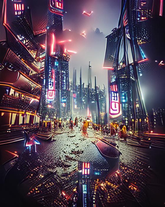 Star wars coruscant city by Beeple digital illustration 8K 3D Unreal Engine Behance HD