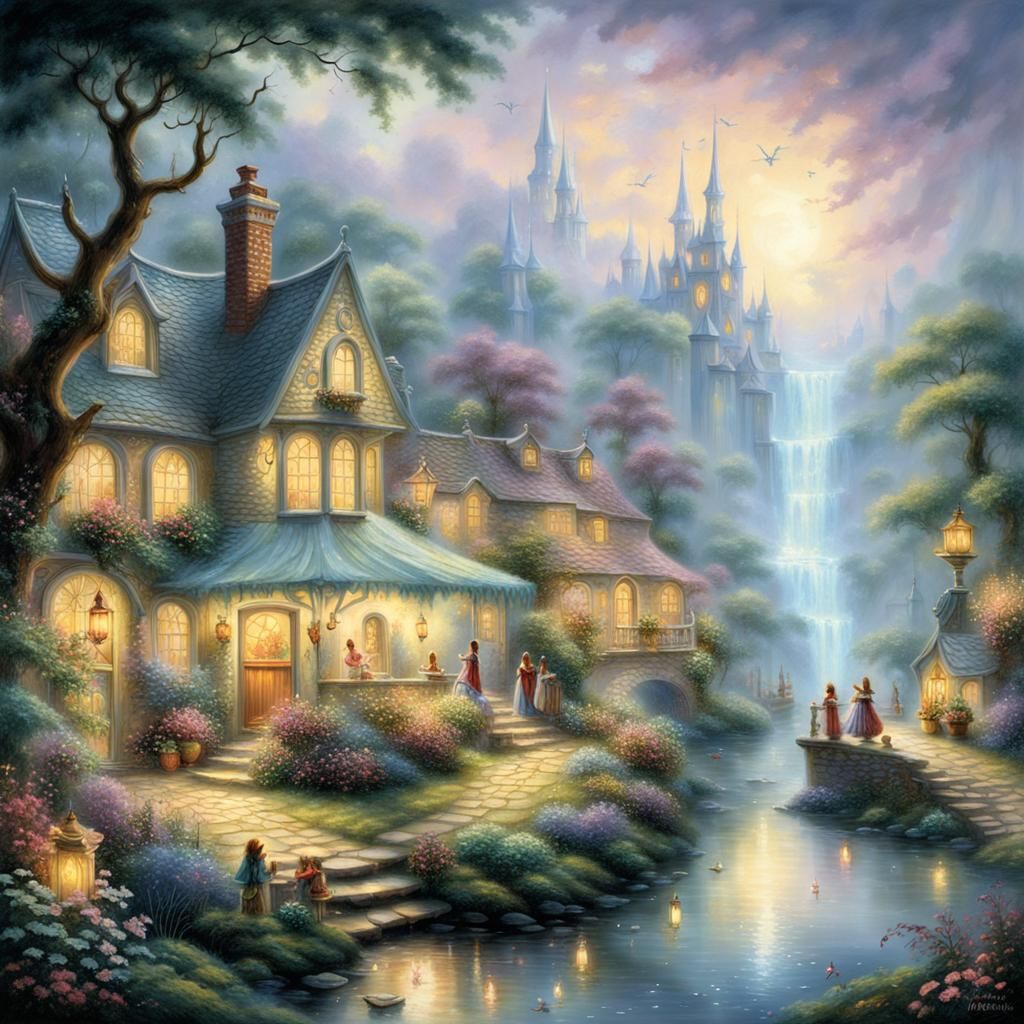 Fairies' Magic Elixir Party in Ethereal Fantasy Style