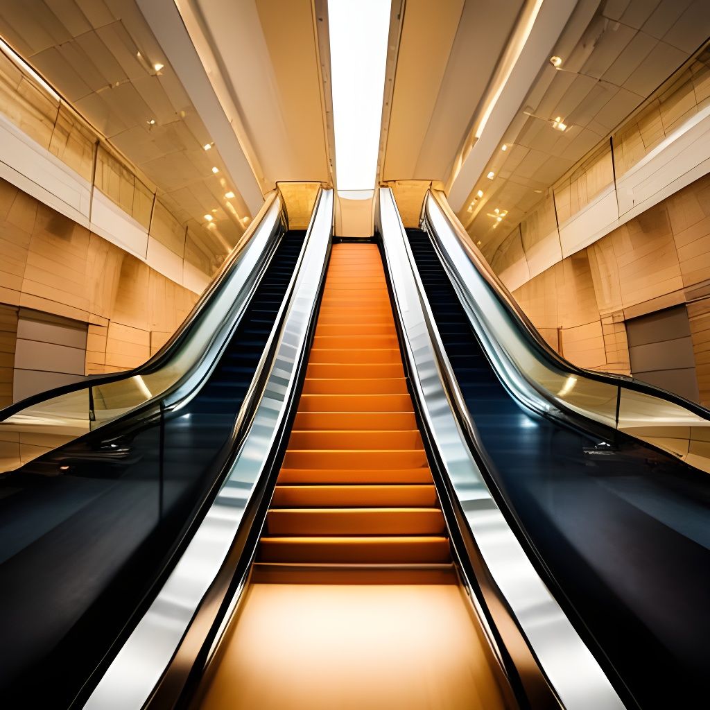 Simple Image of an Escalator