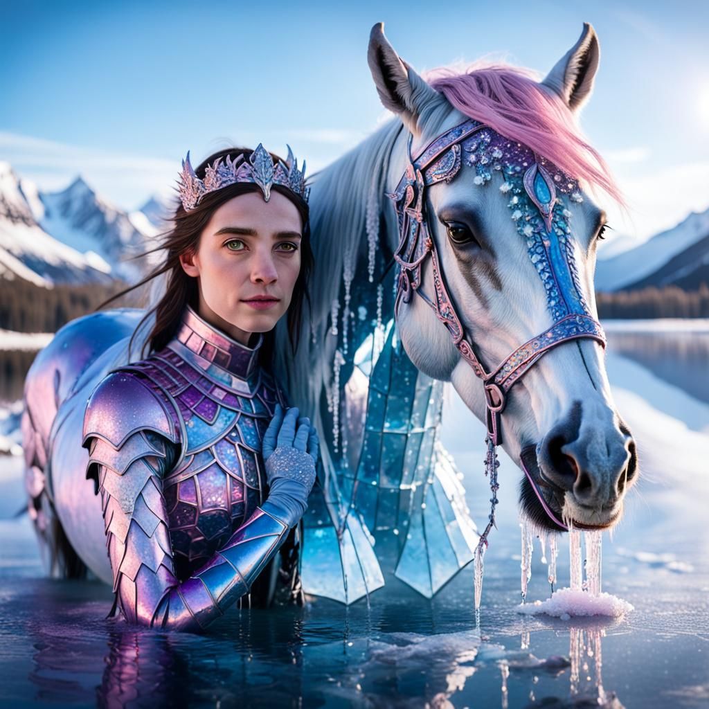 Horse in Ice Armor: a Magical Realism Portrait