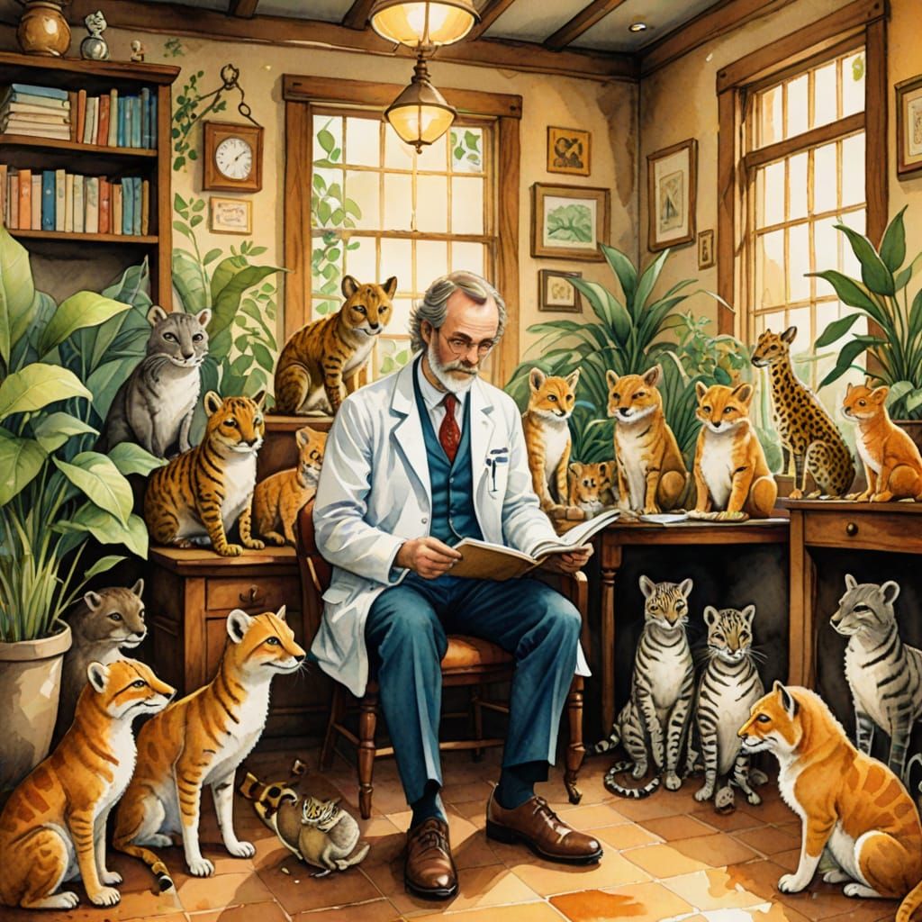 Doctor Doolittle's Whimsical Clinic in Puddleby Village