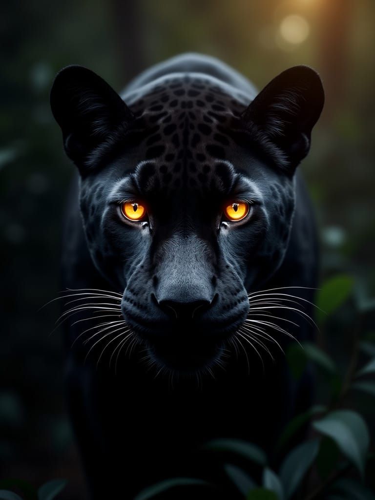 Golden Jaguar Emerge from Dark Shadows