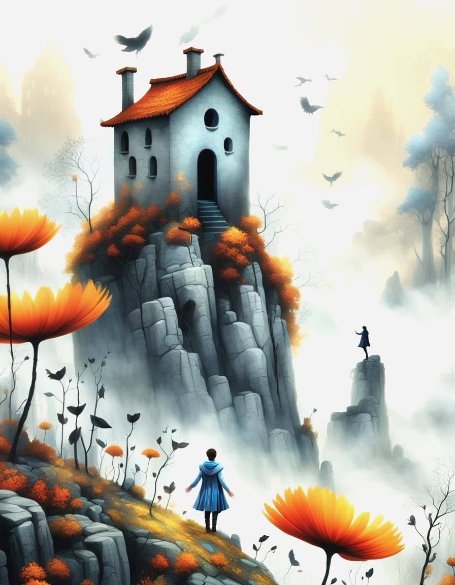 Fantastical Matte Painting with Intricate Details