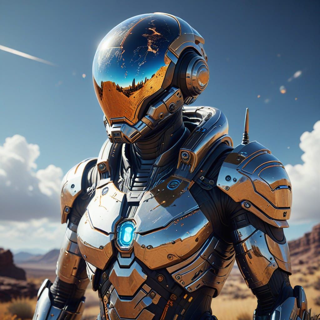 Stunning Cosmic Space Explorer in Vibrant Sci-Fi World